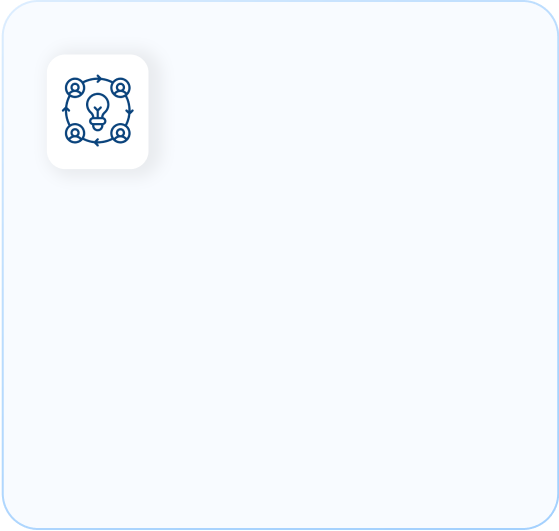 Team Innovation Icon / Team Brainstorming Icon