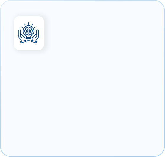 Innovation hands icon